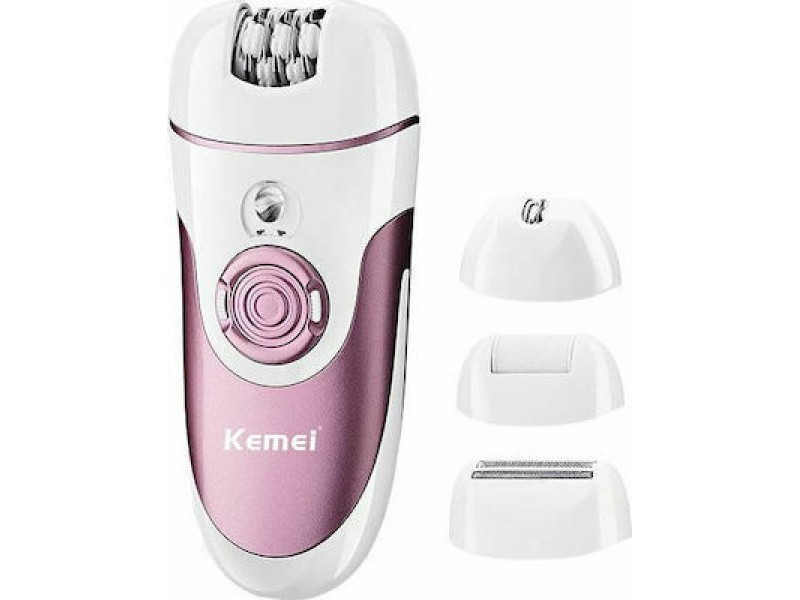 Kemei KM-1307 Σέτ Αποτρίχωσης Epilator Για Σώμα 4 Σε 1