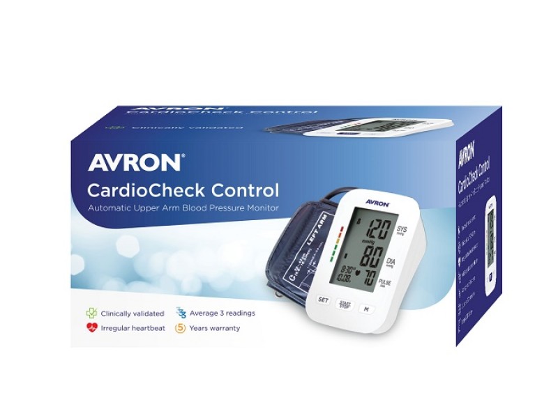 Avron Cardiocheck Control Αυτόματο Πιεσόμετρο Μπράτσου Με Ανίχνευση Αρρυθμίας