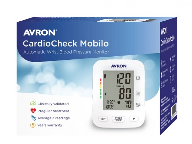 Avron Cardiocheck Mobilo Αυτόματο Πιεσόμετρο Καρπού Με Ανίχνευση Αρρυθμίας