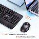  Meetion MT-C4130 2.4G Wireless Combo Πληκτρολόγιο & Mouse Σε Μαύρο Χρώμα