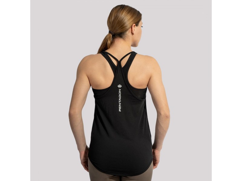 Pentagon Γυναικεία Αμάνικη Μπλούζα Unity Woman Mesh Tank Top Off K09045