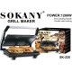 Sokany SK-220 Τοστιέρα Γκριλιέρα 1200W Γκρι