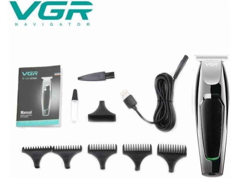 Vgr V-030 Επαναφορτιζόμενο Trimmer Τιτανίου Για Γέννια & Σώμα 