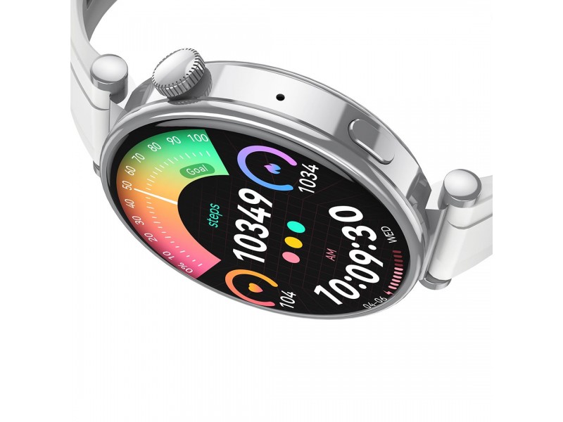  XO GT4 mini AMOLED Smart Αθλητικό Ρολόι SmartWatch Με Παλμογράφο Ασημί