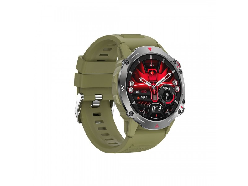  XO J7 Amoled Star Round Smart Sports Call Watch Με Παλμογράφο Πράσινο