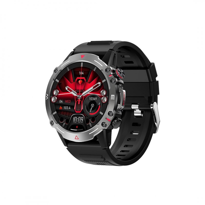 XO J7 Smartwatch Με Παλμογράφο (Μαύρο)