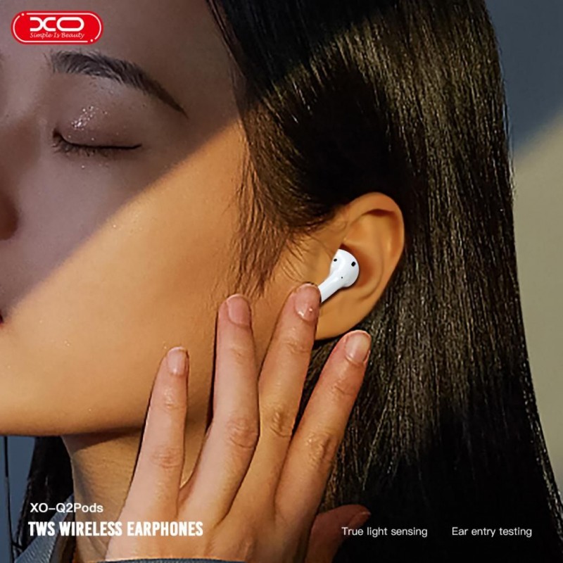  XO Q2Pods Bluetooth Ακουστικά 2ης Γενιάς με Αισθητήρα Αυτιού Και Λειτουργία Ασύρματης Φόρτισης